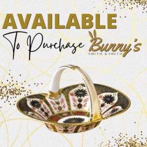 Old Imari Solid Gold Band Heather Basket - 1st Quality