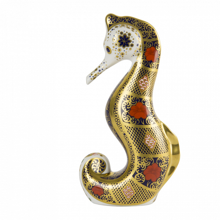 Old Imari Solid Gold Band Seahorse 1st Quality - Image 7