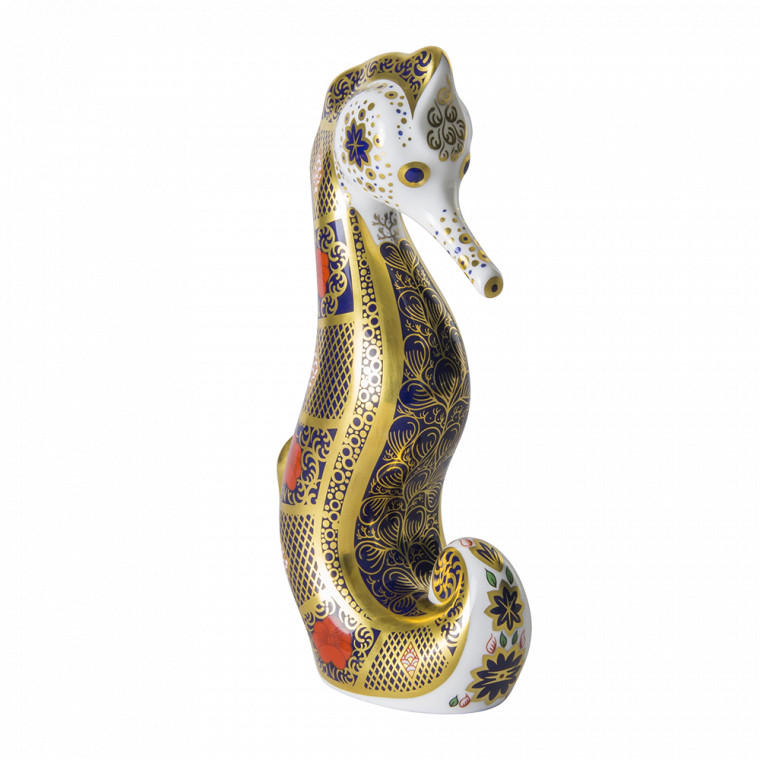 Old Imari Solid Gold Band Seahorse 1st Quality - Image 8