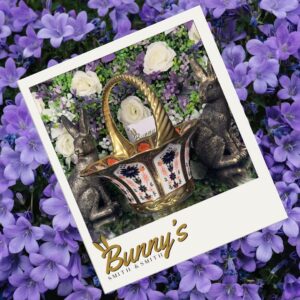 Old Imari Solid Gold Band Fruit Basket - 1st Quality